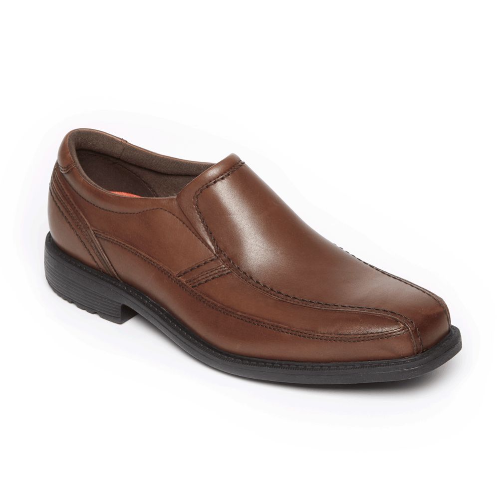 Rockport Style Leader 2 Bike Toe - Mens Slip-Ons - Brown - NZ (OFJ-307641)